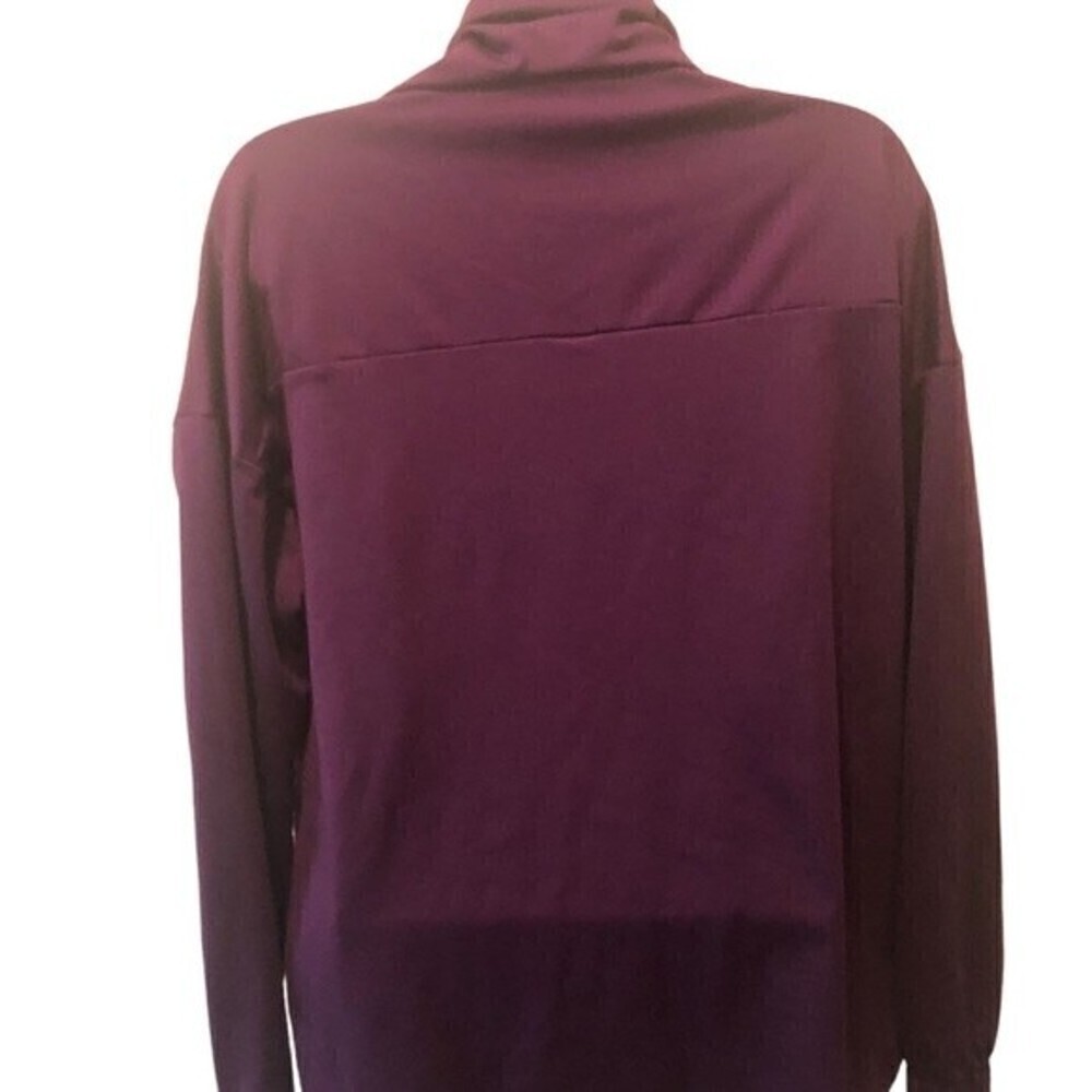 Fabletics Europa Cowl Neck Sweatshirt SZ. S PURPLE Funnel Pullover Stretch - Picture 5 of 6